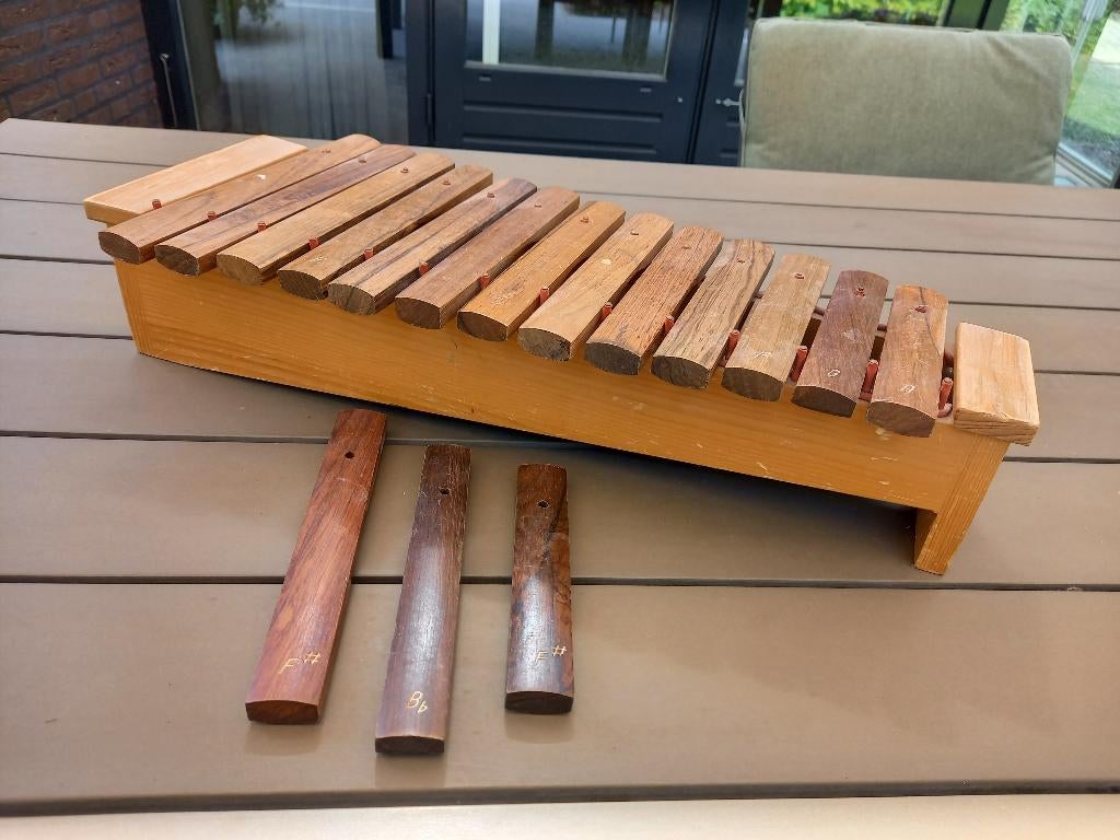 Xylofoon - houten toetsen, Muziek en Instrumenten, Percussie, Ophalen, Gebruikt, Melodische percussie