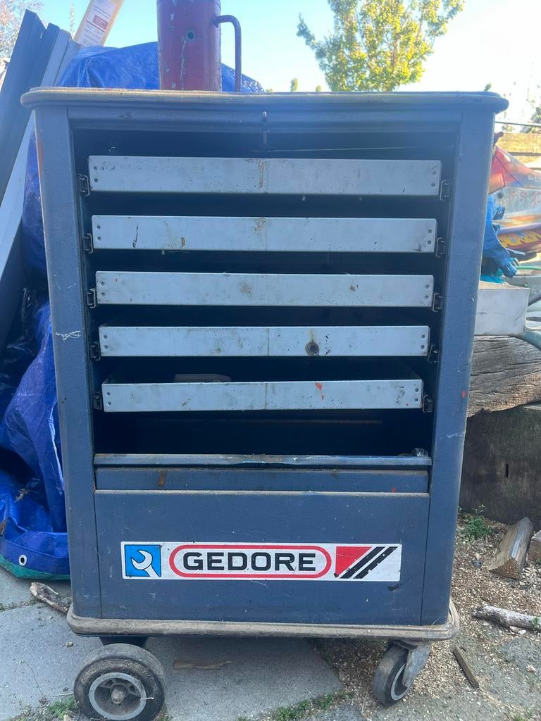 Gedore Gereedschapswagen 6 Laden en Wielen OPHALEN, Ophalen, Gebruikt