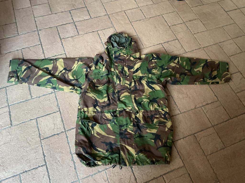 Seyntex legerjas military parka regen jas maat L, Ophalen, Gedragen, Zwart