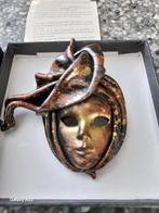 Venetiaans masker, broche van leer van Antonio Oliani, Overige materialen, 4 tot 7 cm, Nieuw, Ophalen of Verzenden
