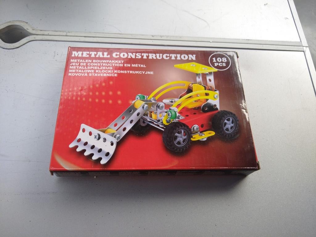 Compleet metalen bouwset - Graafmachine 108 onderdelen, Ophalen of Verzenden