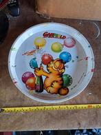 Vintage metalen dienblad Garfield uit 1978, Ophalen of Verzenden, Rond, Metaal