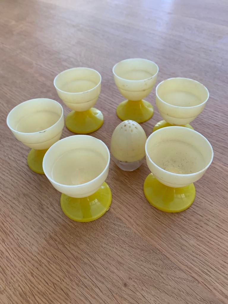 Eierdopjes vederlicht, Antiek en Kunst, Ophalen of Verzenden