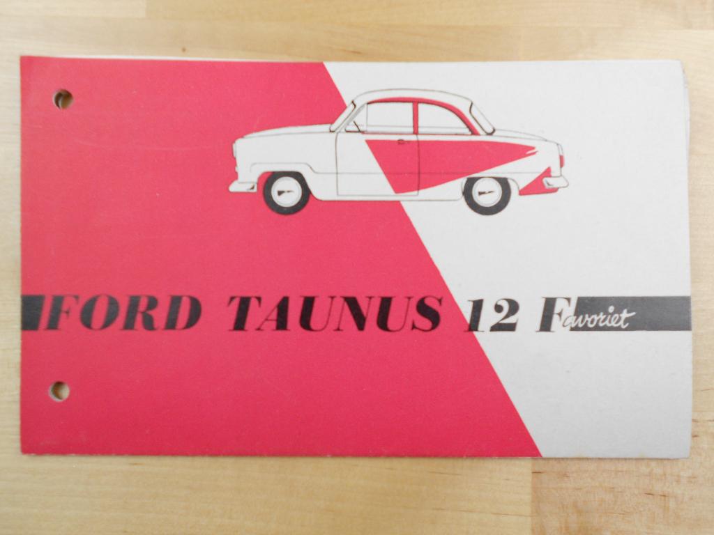 Ford Taunus 12M Favoriet Brochure 1953, Boeken, Gelezen, Ford, Ophalen of Verzenden, Ford