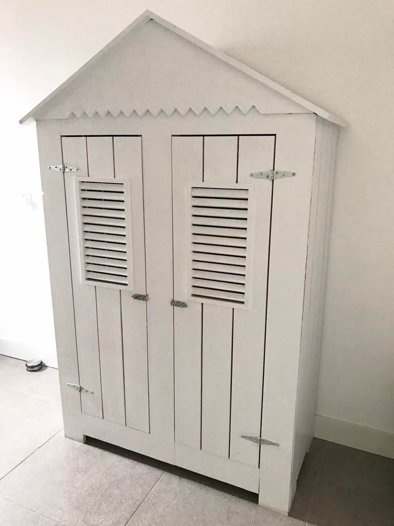 Strandkast dubbel / Kids Factory / kast strand wit, Kinderen en Baby's, Ophalen, Gebruikt, Kast, 50 tot 70 cm