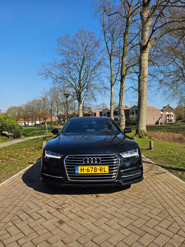 Audi A7 1.8 Tfsi 140KW/190PK Automaat 2016 Zwart, Auto's, Zwart, 1600 kg, 93 €/maand, Bluetooth