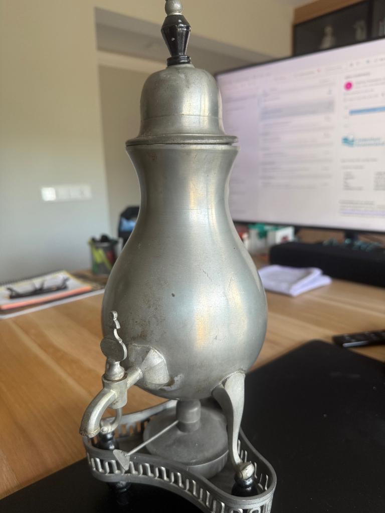 kraantjeskan (ook wel koffiekan of dröpke genoemd), Antiek en Kunst, Antiek | Tin, Ophalen of Verzenden