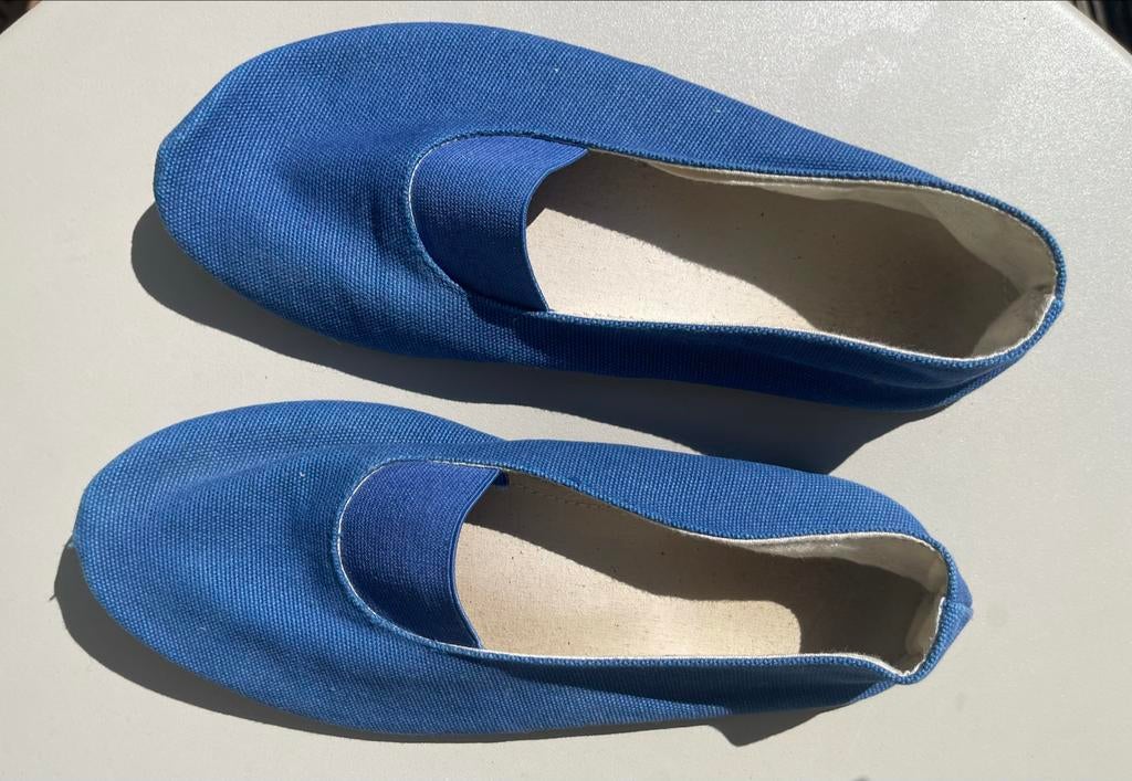 Euritmietjes blauw (maat 34), Ophalen, Gedragen, Blauw, Dansschoenen