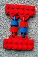 Lego trein Rood / Blauw magneten met 4x2 plate Rood., Ophalen of Verzenden, Gebruikt, Losse stenen, Lego