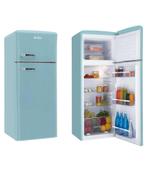 Amica retro koelkast met vriesvak turquoise, Ophalen, Gebruikt, 200 liter of meer, 140 tot 160 cm