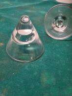 waxinehouder kegel glaasjes vier stuks, Ophalen of Verzenden, 'T Olde Gre-j, Info@toldegrej.nl, Endepoelstraat 20f Didam