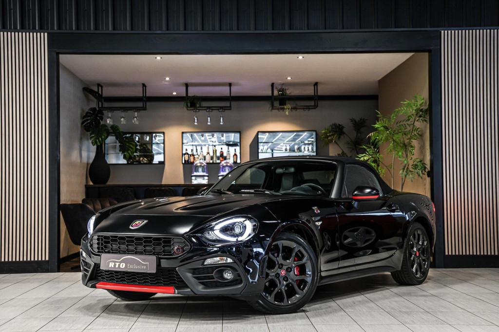 Fiat 124 Spider 1.4 MultiAir Turbo Abarth|LED|Leder|Bose|Com, Achterwielaandrijving, 4 cilinders, Zwart, Leder