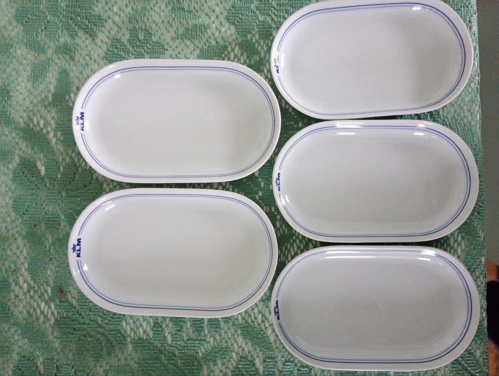 5x KLM Hutschenreuther porseleinen schaaltjes, Ophalen of Verzenden