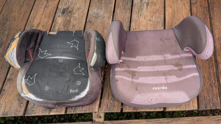 2x Zitverhoger / Autostoeltje kind (opknapper), Kinderen en Baby's, Autostoeltjes, Gebruikt, Overige merken, 15 t/m 36 kg, Autogordel