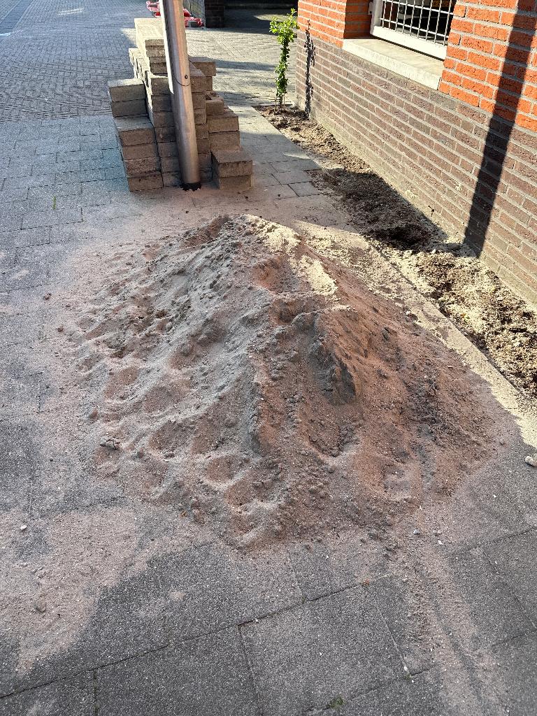 Zand, Ophalen, Gebruikt, Straatzand