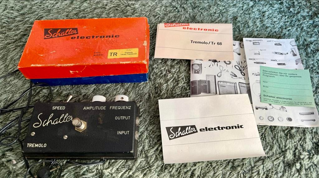 Schaller TR 68 Tremolo/Vibrato Transformer uit jaren '70, Muziek en Instrumenten, Effecten, Ophalen of Verzenden, Gebruikt, Overige typen