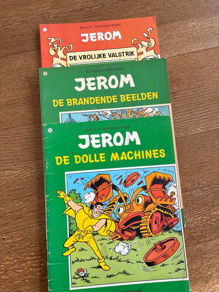 Jerom stripboeken - De Vrolijke Valstrik, De Brandende Beeld, Meerdere stripboeken, Verzenden, Gelezen