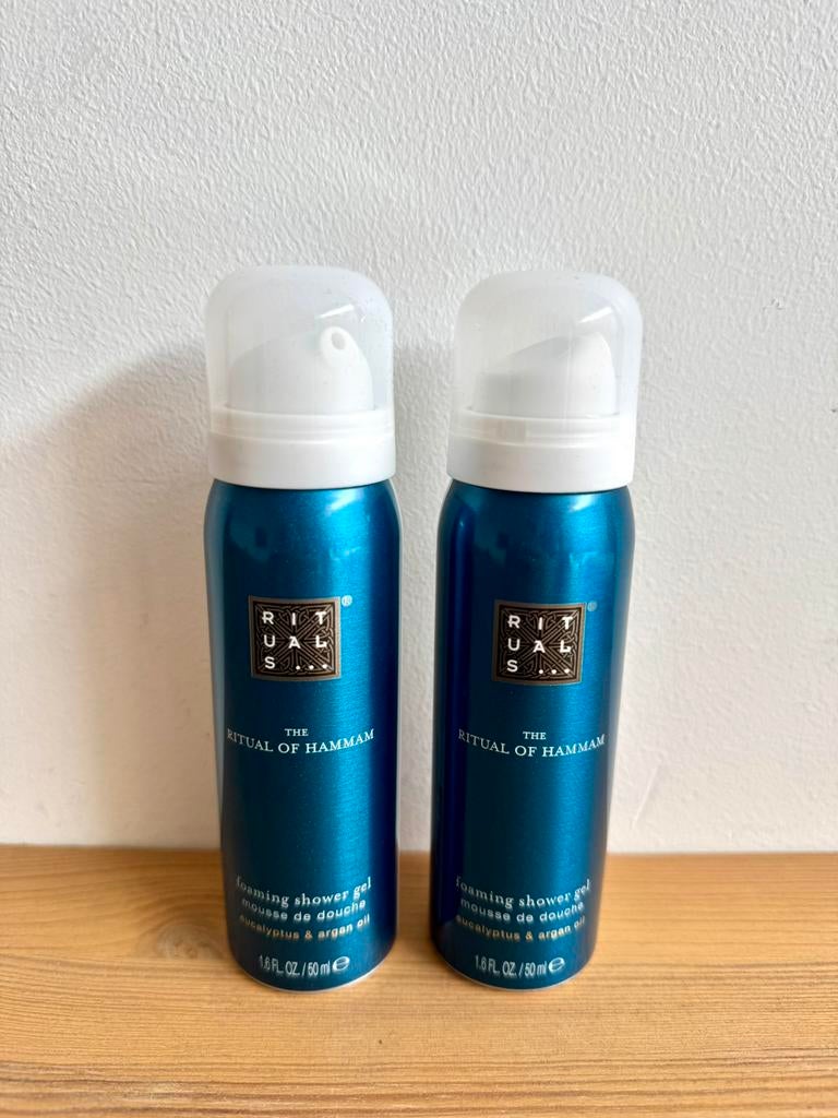 Nieuw Rituals Hammam mini douche foam 50ml 4x, Verzenden, Nieuw, Bad & Douche