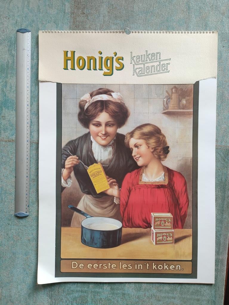 Luxe Honig keuken kalender groot formaat, Diversen, Kalenders, Gebruikt, Maandkalender, Ophalen