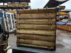 Tuinscherm, geimpregneerd grenenhout, 3 stuks, Ophalen, Zo goed als nieuw, 200 cm of meer, 150 tot 200 cm