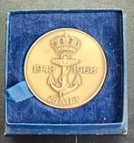 Coin Brons 5 CM  Karel Doorman vintage, Ophalen of Verzenden, Marine, Nederland, Embleem of Badge