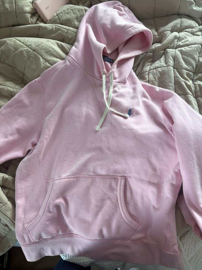 Roze Polo Ralph Lauren hoodie, Verzenden, Gedragen, Maat 42/44 (L), Roze