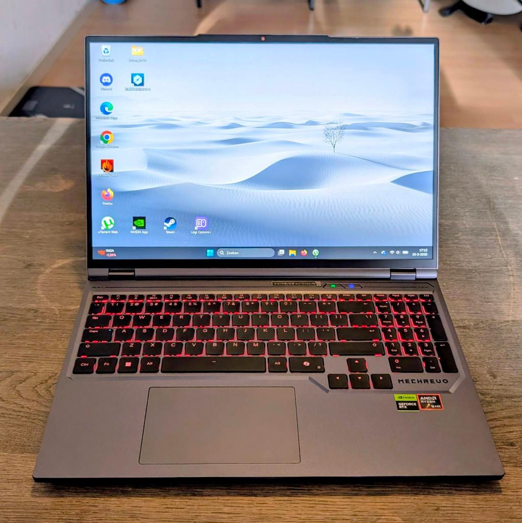 Gaming laptop Mechrevo 16 PRO RTX 5070ti 300hz QHD DDR5 SSD, Computers en Software, Windows Laptops, Ophalen, AMD Ryzen 9 8945HX