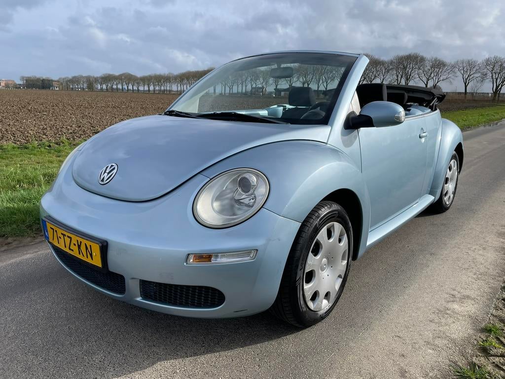 Volkswagen Beetle Cabrio Highline 1.6 102pk 2007 elektr. kap, Stof, 4 cilinders, Cabriolet, Bedrijf
