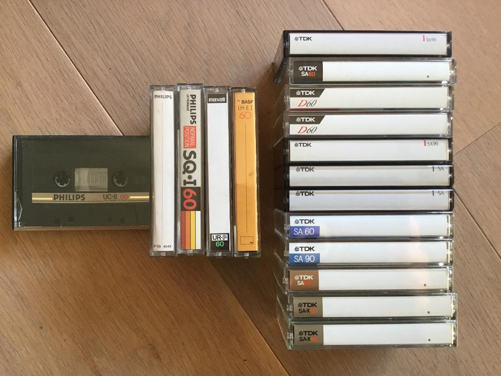 15 cassettebandjes TDK  Philips  Maxwell BASF, Cd's en Dvd's, Cassettebandjes, 2 t/m 25 bandjes, Overige genres, Ophalen of Verzenden