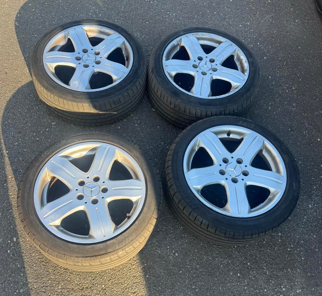 Mercedes Velgen 17 inch 5x112, Ophalen, Gebruikt, Velg(en), 17 inch