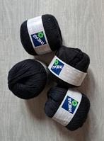 4 bollen phildar satine No 5, zwart, Ophalen of Verzenden, Nieuw, Breien of Haken, Wol of Garen