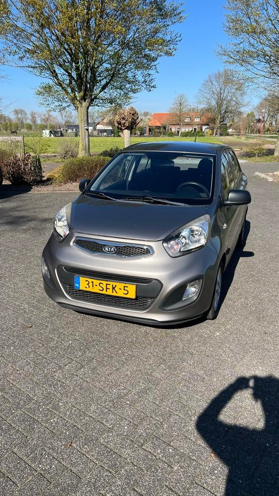 Kia Picanto 1.0 Cvvt 5-DRS 2011 Grijs, Auto's, Zwart, 400 kg, Origineel Nederlands, 24 km/l