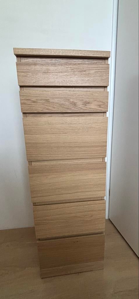 Ikea Malm ladekast met 6 lades en spiegel, Huis en Inrichting, Ophalen, Minder dan 50 cm, 5 laden of meer, 100 tot 150 cm