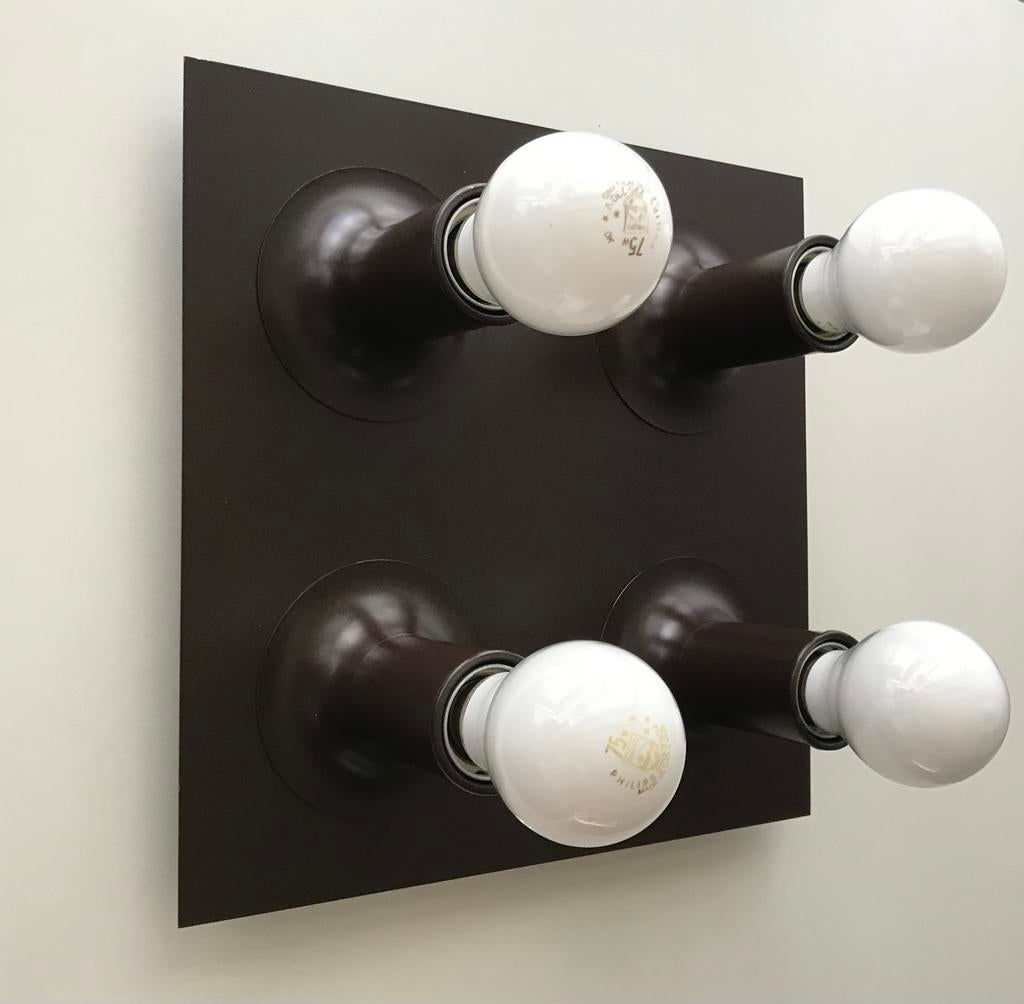 Cosack ceiling or wall lamp atomic 70s silence of the lamps, Ophalen of Verzenden, Gebruikt, Metaal, Mid century modern vintage design