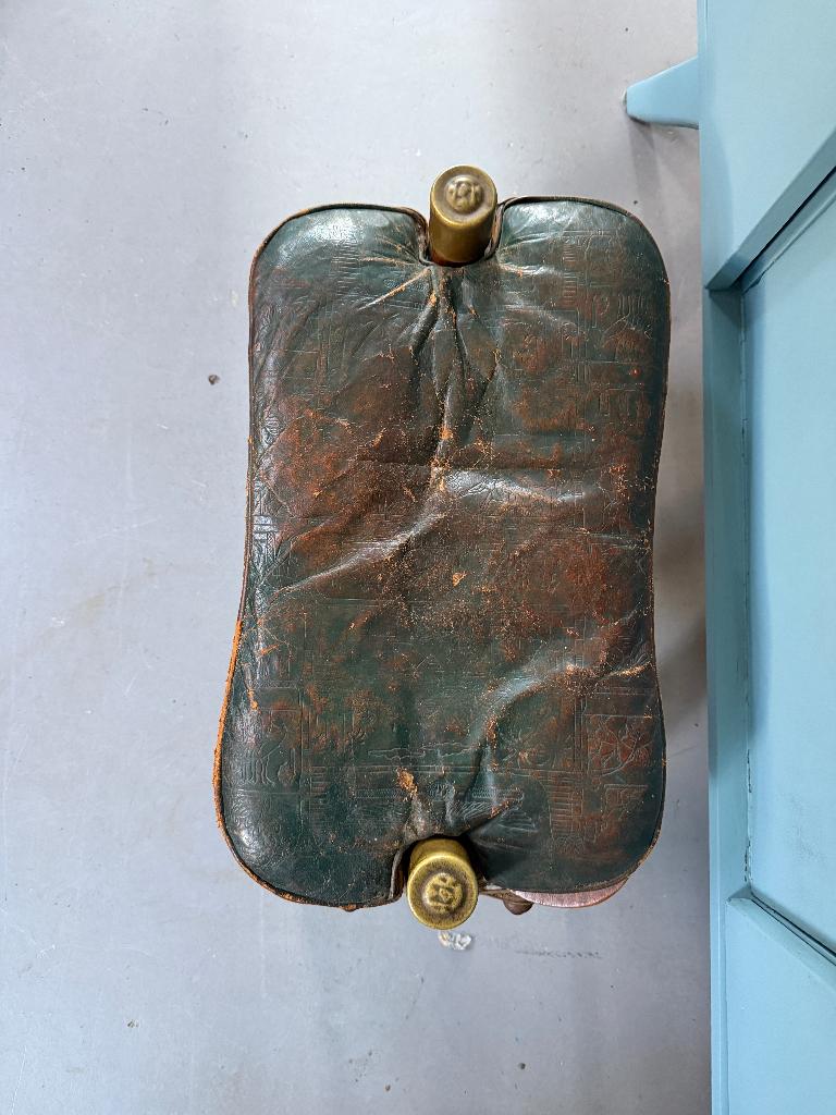 Vintage kamelenzadel, kruk, voetenbank, Ophalen, Minder dan 50 cm, Gebruikt, -