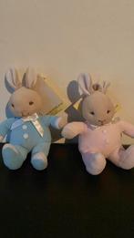 Royal Doulton Bunnykins Knuffel Konijnen - Blauw & Roze, Ophalen of Verzenden, Zo goed als nieuw, Konijn