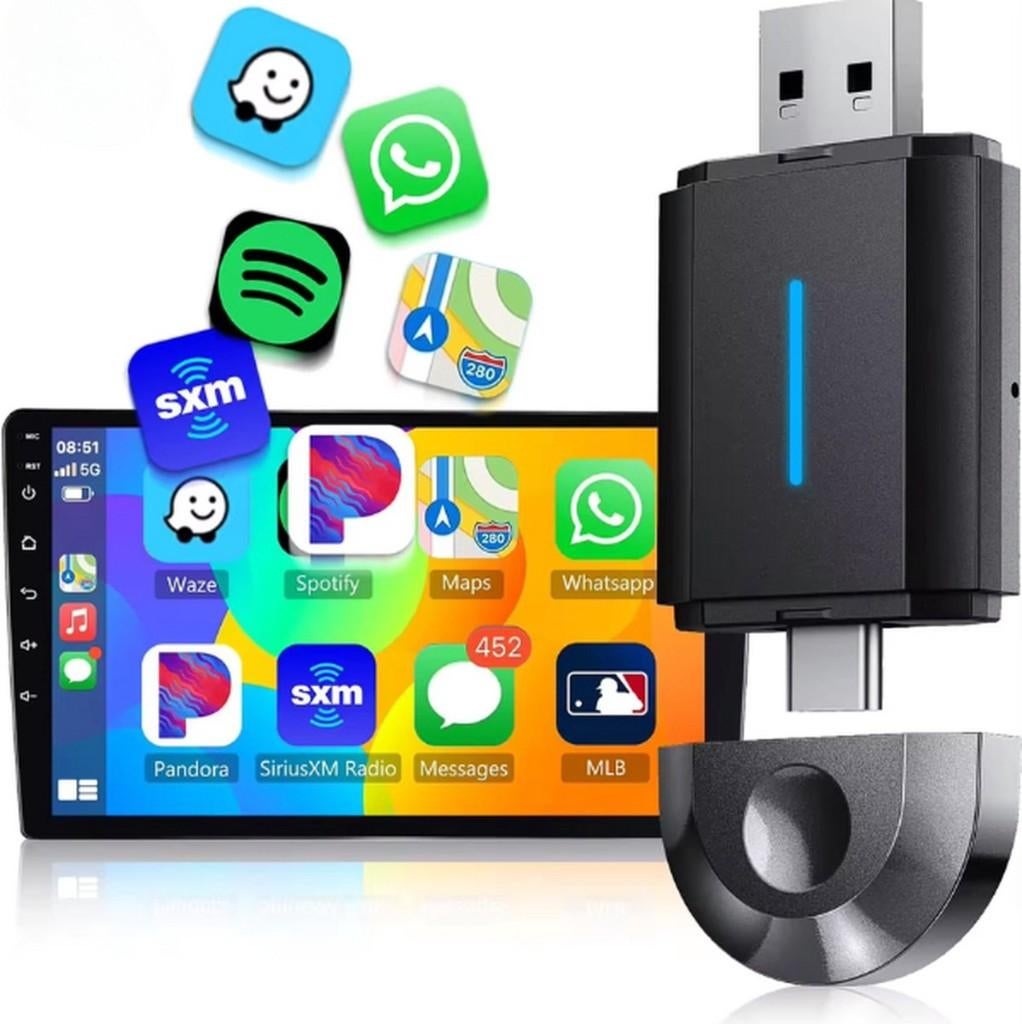 Partij Carplay Dongle - 2 in 1 - Android usb, Ophalen, Nieuw