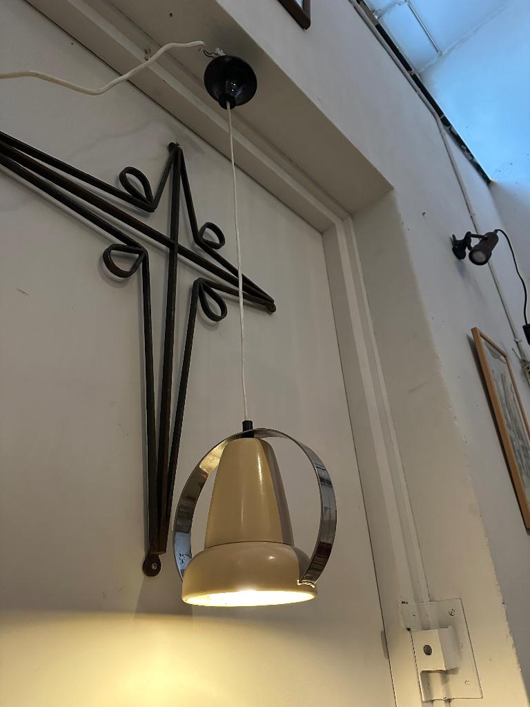 Midcentury Philips hanglamp, Charlotte Perriand lamp, Huis en Inrichting, Lampen | Hanglampen, Ophalen, Gebruikt, -, -