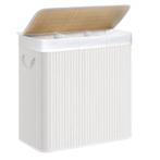 Wasmand met 3 vakken bamboe, Ophalen of Verzenden, Nieuw, Wit