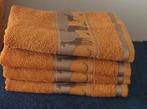 4 merk Tarrington House handdoeken met dierenrand 60 x 110, Verzenden, Handdoek