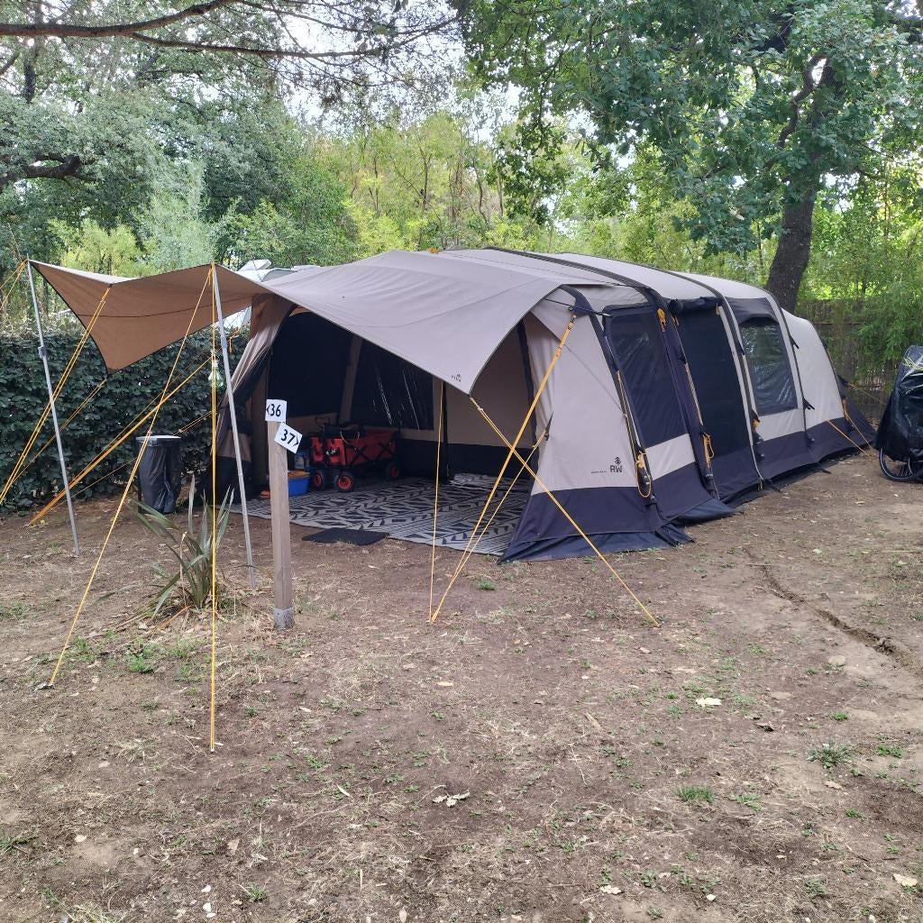 Opblaastent, Caravans en Kamperen, Tenten, tot en met 6, Gebruikt, Ophalen of Verzenden