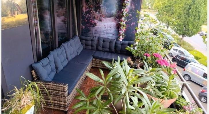 Loungeset 5 Persoons, Tuin en Terras, Tuinsets en Loungesets, Gebruikt, Loungeset, Ophalen