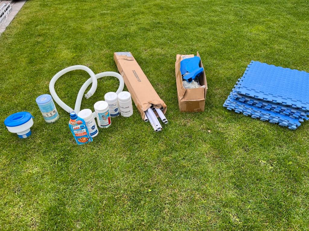 Zwembad 3x2m met accessoires, Tuin en Terras, Zwembaden, Ophalen, Gebruikt, 200 tot 300 cm, Opzetzwembad