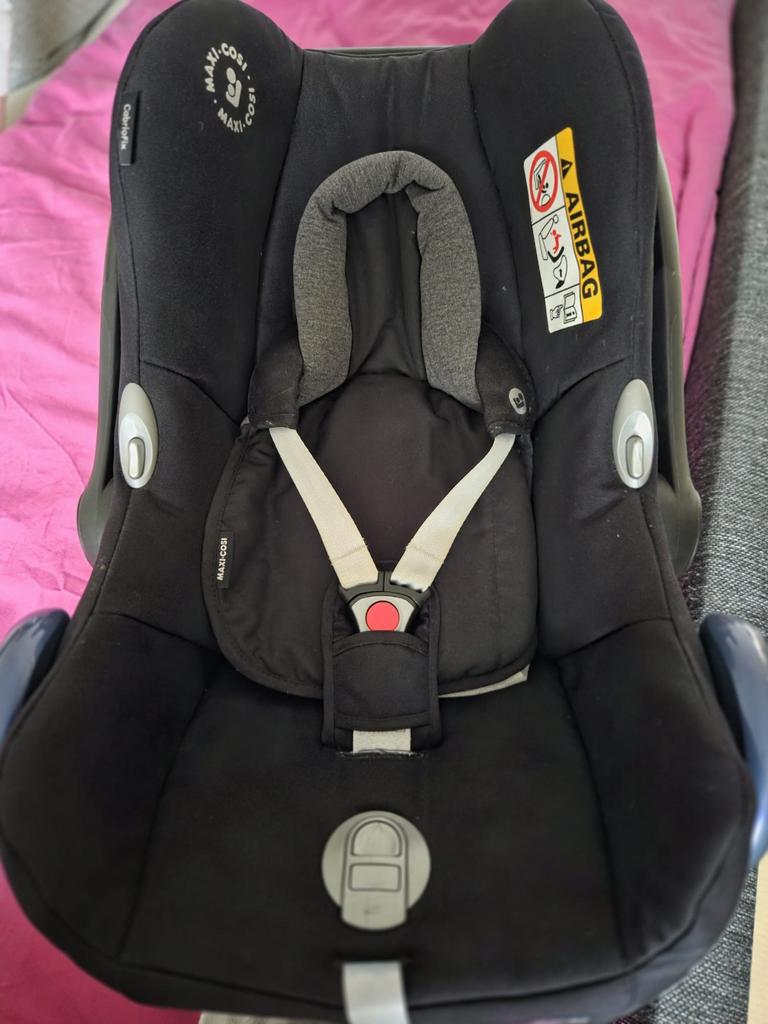 Maxi-Cosi autostoel met Joolz adapters en regenhoes, Ophalen, Zijbescherming, 0 t/m 13 kg, Maxi-Cosi