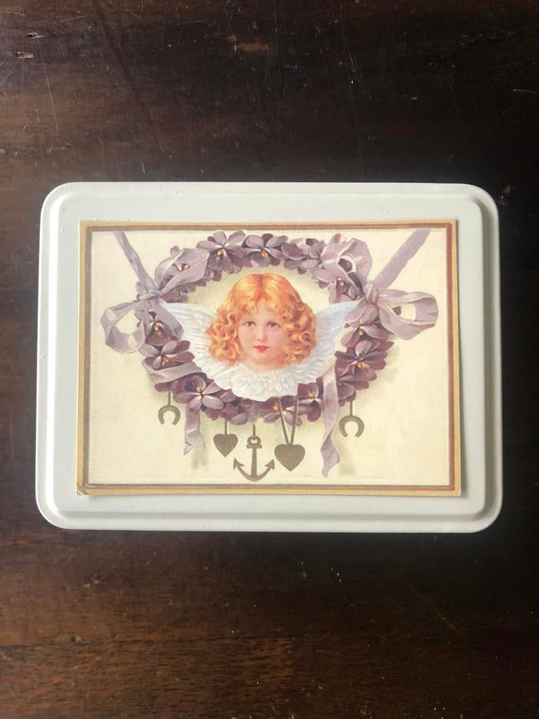 Schattig klein blikje als nieuw 10 x 7,5 x 4 cm, Verzamelen, Blikken, Ophalen of Verzenden, Zo goed als nieuw, Overige, Overige merken