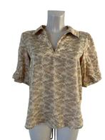 Yaya shirt S, Beige, Ophalen of Verzenden, Zo goed als nieuw, Korte mouw