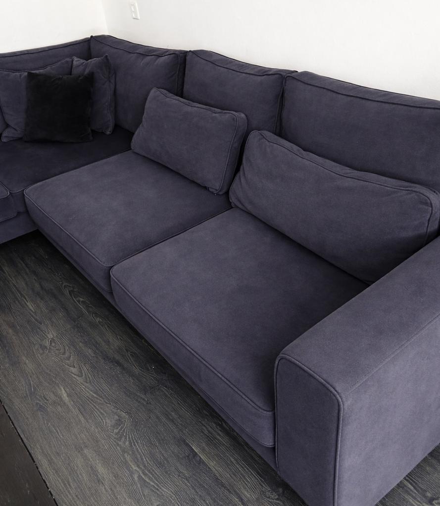 Hoekbank antraciet, Ophalen, Zo goed als nieuw