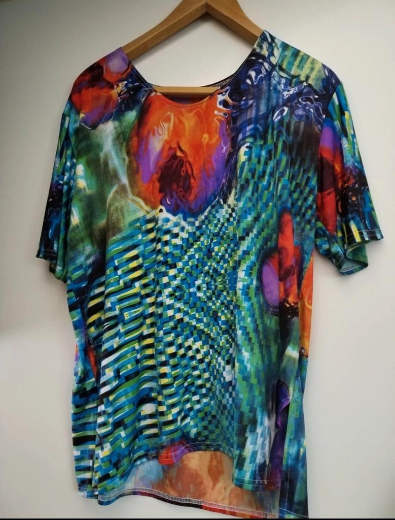 Magna T-shirt met korte mouwen en print 48, Ophalen of Verzenden, Zo goed als nieuw, Maat 46/48 (XL) of groter, Korte mouw