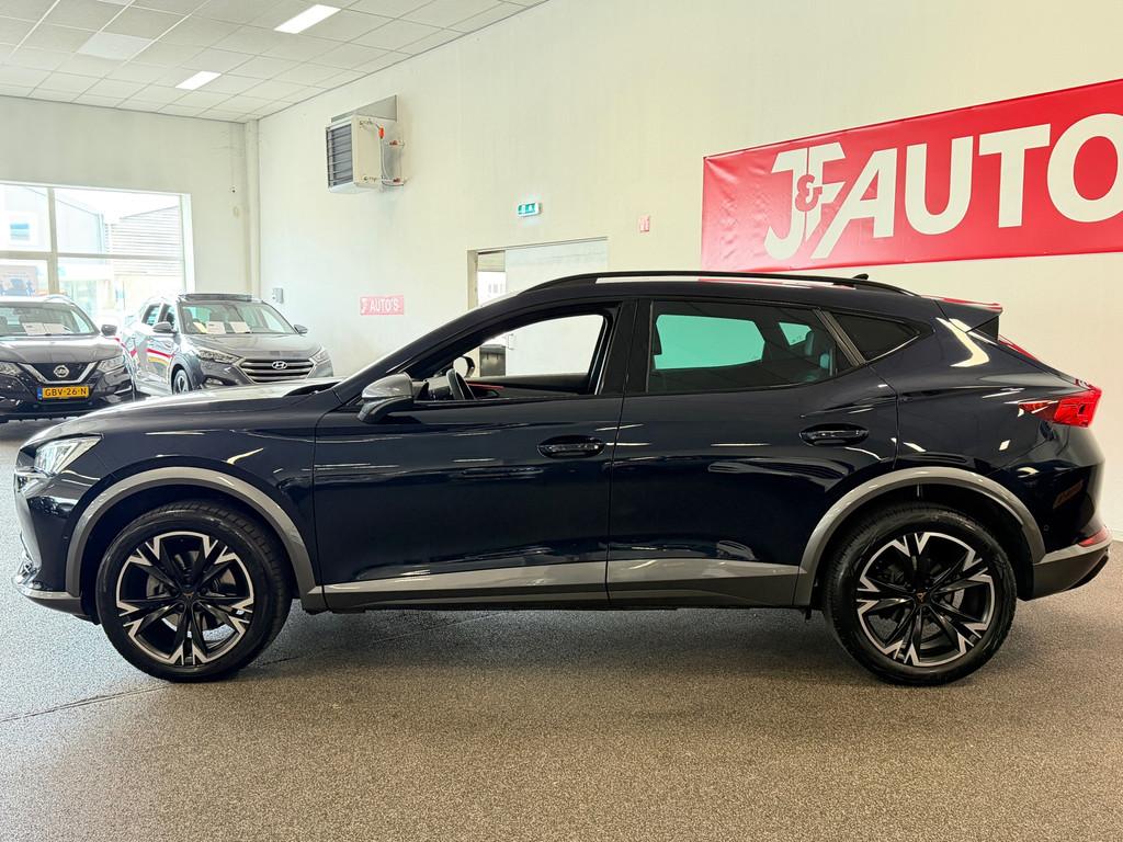 Cupra FORMENTOR 1.5 TSI NAVIGATIE|CAMERA|CRUISE|SFEER|ECC AI, Auto's, Cupra, 15 km/l, 4 cilinders, Blauw, Leder en Stof