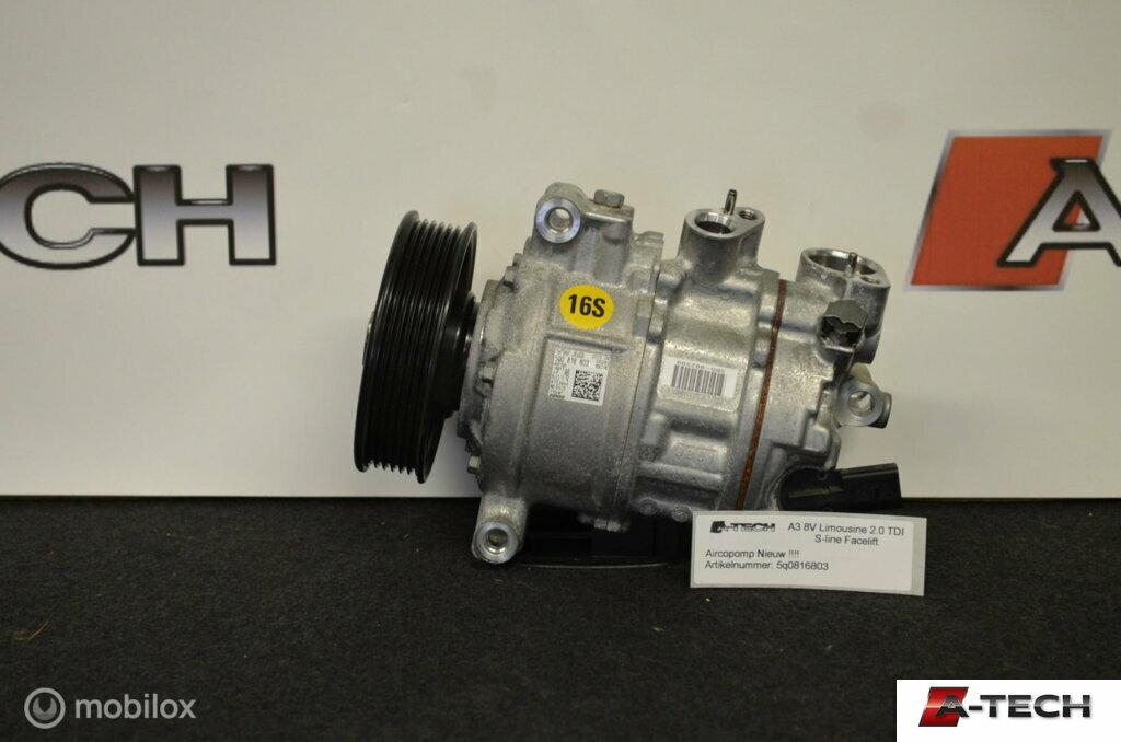Aircopomp Audi A3 Limousine 8V 2.0 TDI ('13-'18) 5q0816803, Gebruikt, Volkswagen, Ophalen of Verzenden, Volkswagen